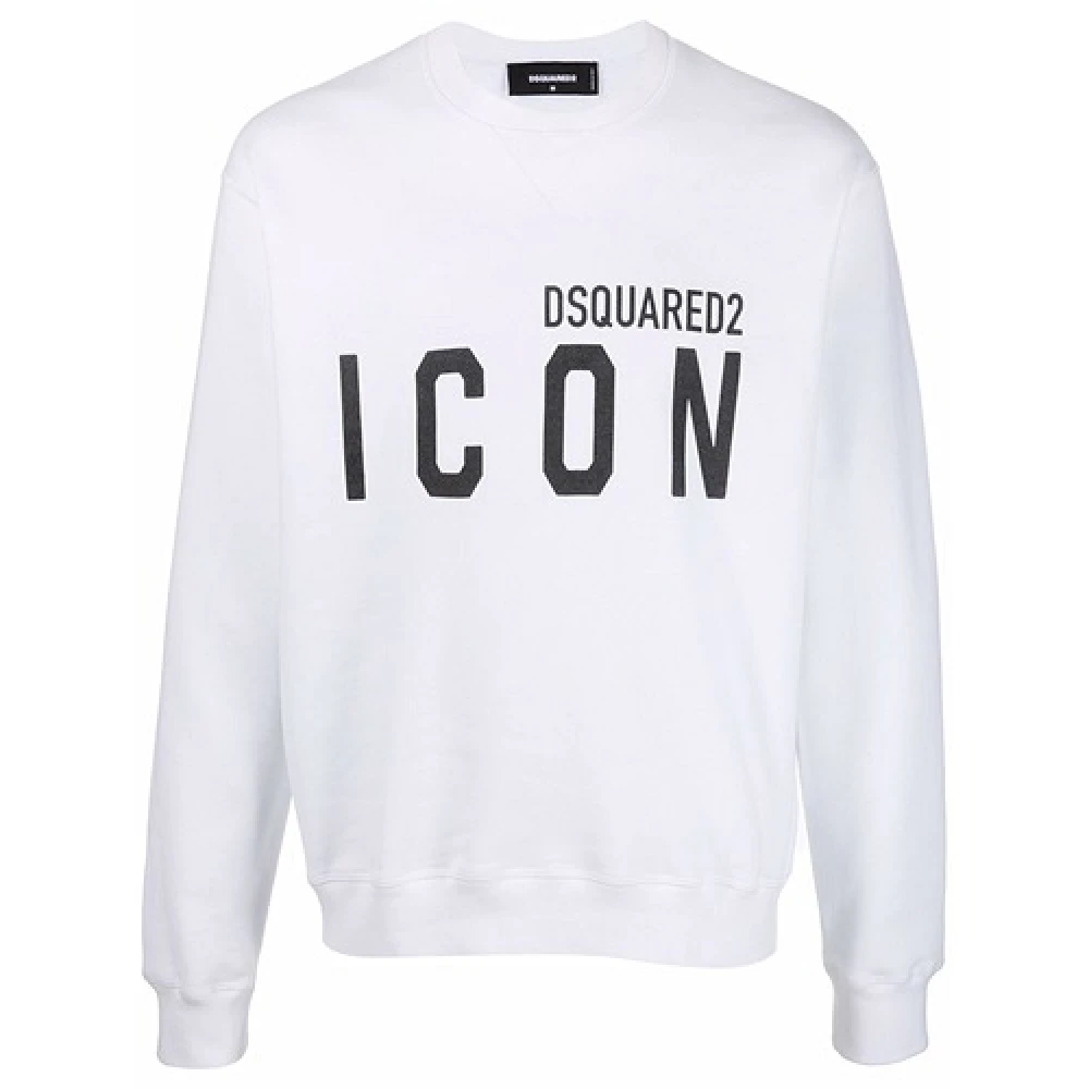 Dsquared2 Witte Icon Sweaters White Heren