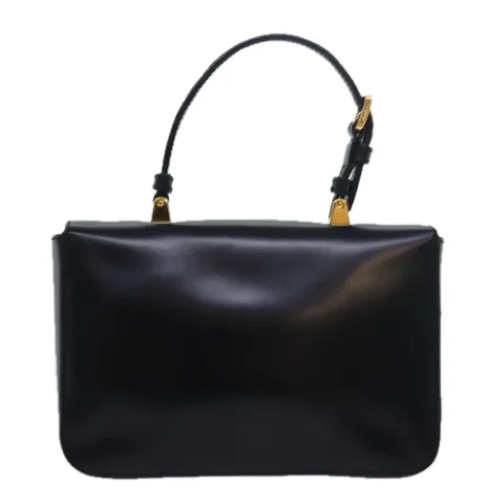 Prada Vintage Pre-owned Leather handbags Black Dames