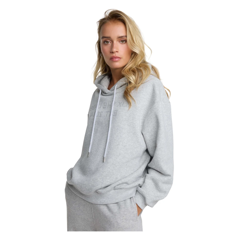 Alix The Label Gebreide Hoodie Gray Dames