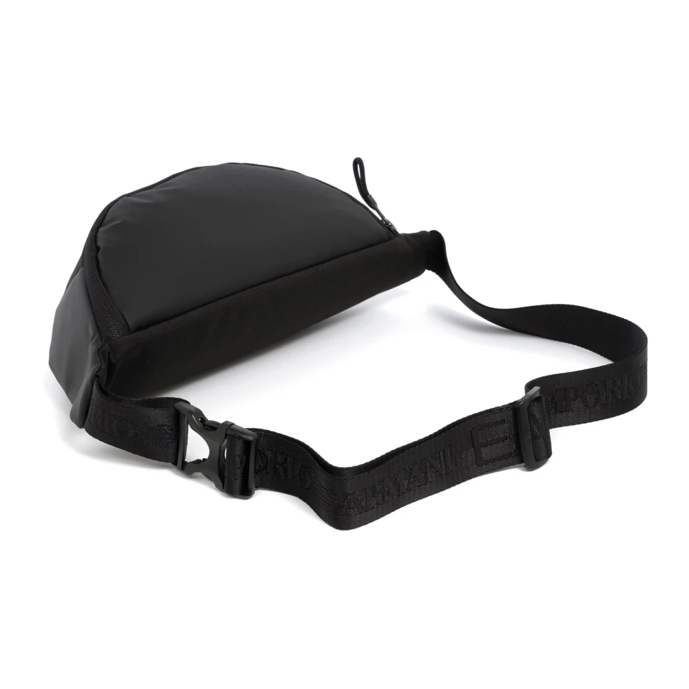 Emporio Armani EA7 Stijlvolle heuptas met verstelbare band Black Heren