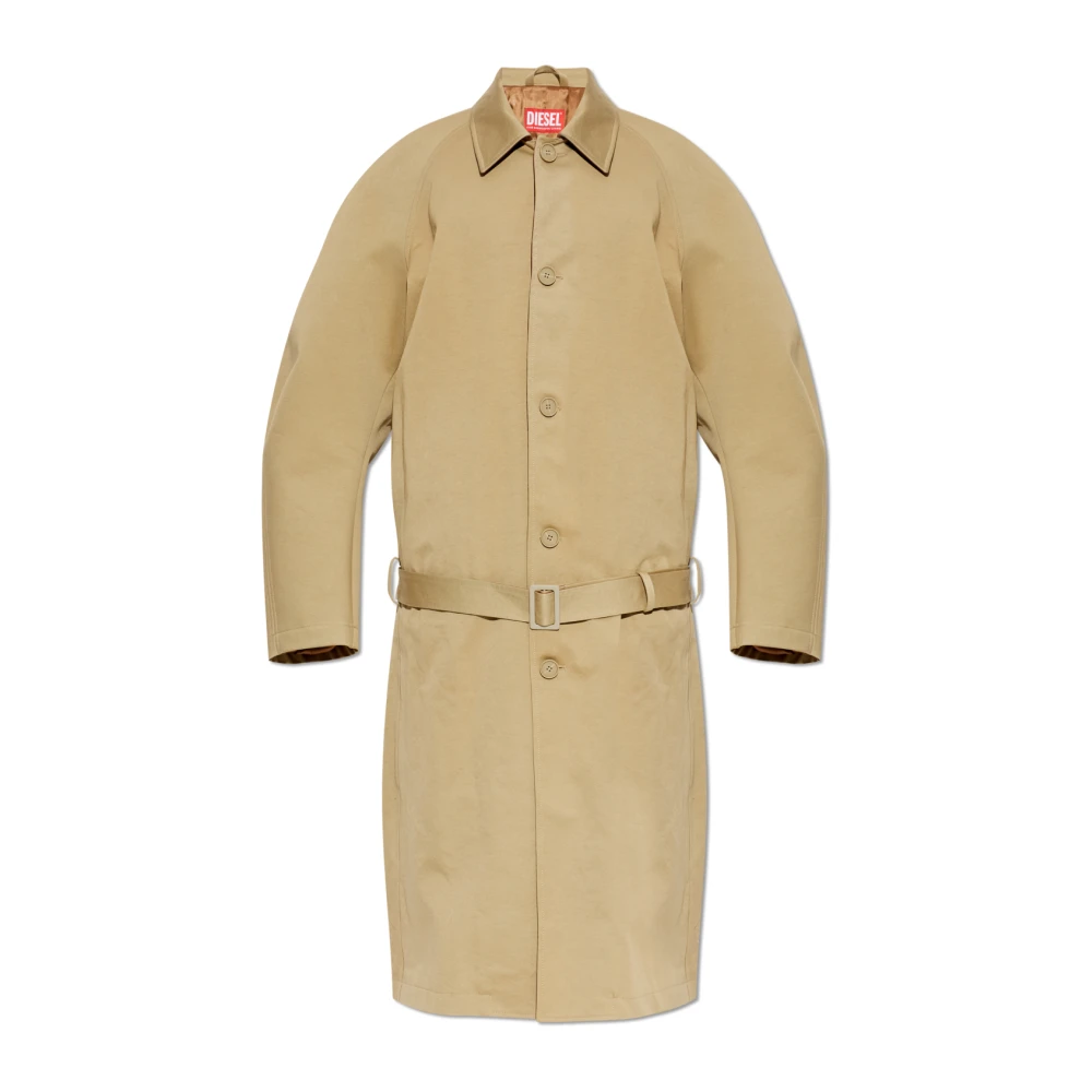Diesel Uomo Beige J-Roun Coat