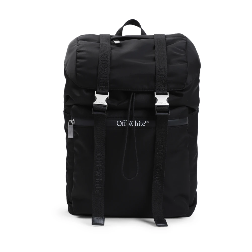 Off White Zwarte Bucket Bag & Rugzak Black Heren