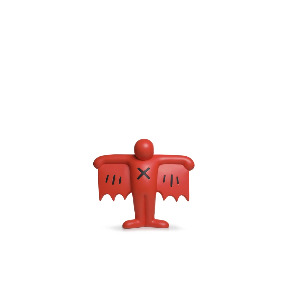 Medicom Toy Keith Haring Röd Polystone Tillbehör Red, Unisex