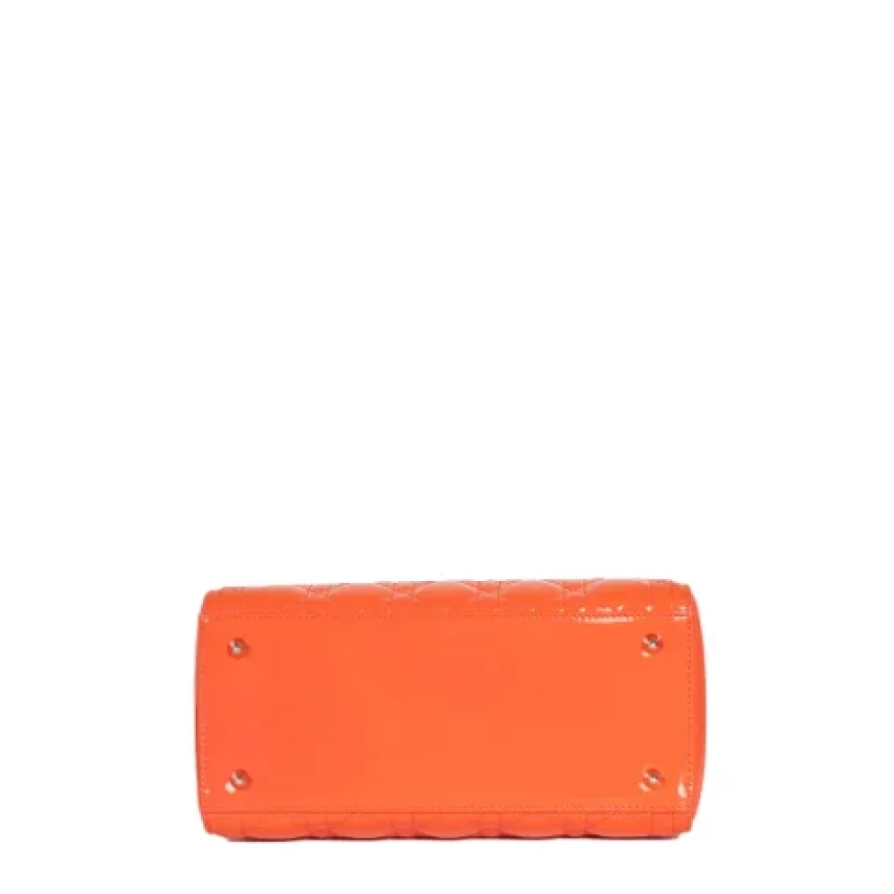Dior Vintage Pre-owned Leather dior-bags Orange Dames
