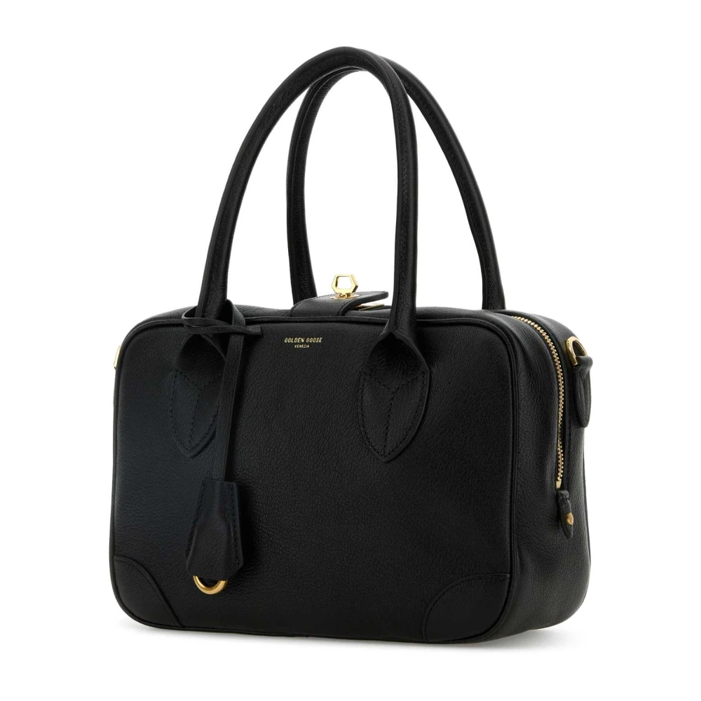 Golden Goose Vita Zwarte Leren Handtas Black Dames