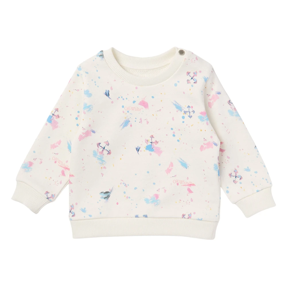 Off White Girls Multicolor Arrow Splat Aop Crewneck Sweatshirt - Kids Sweatshirts - 3 Y - Kids