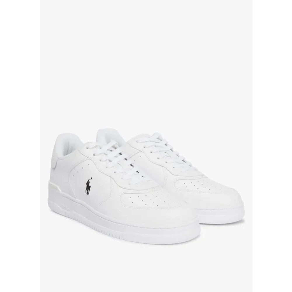 Ralph Lauren Lage leren sneakers Dames Schoenen Wit