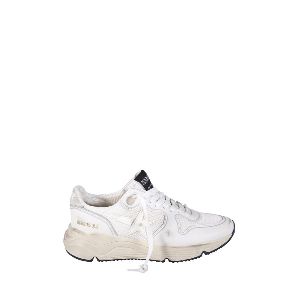 Golden Goose Women's White Sneakers, 7 Uk, Running Sole