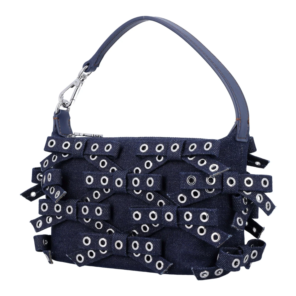 Ganni Donkerblauwe Vlinder Handtas Blue Dames