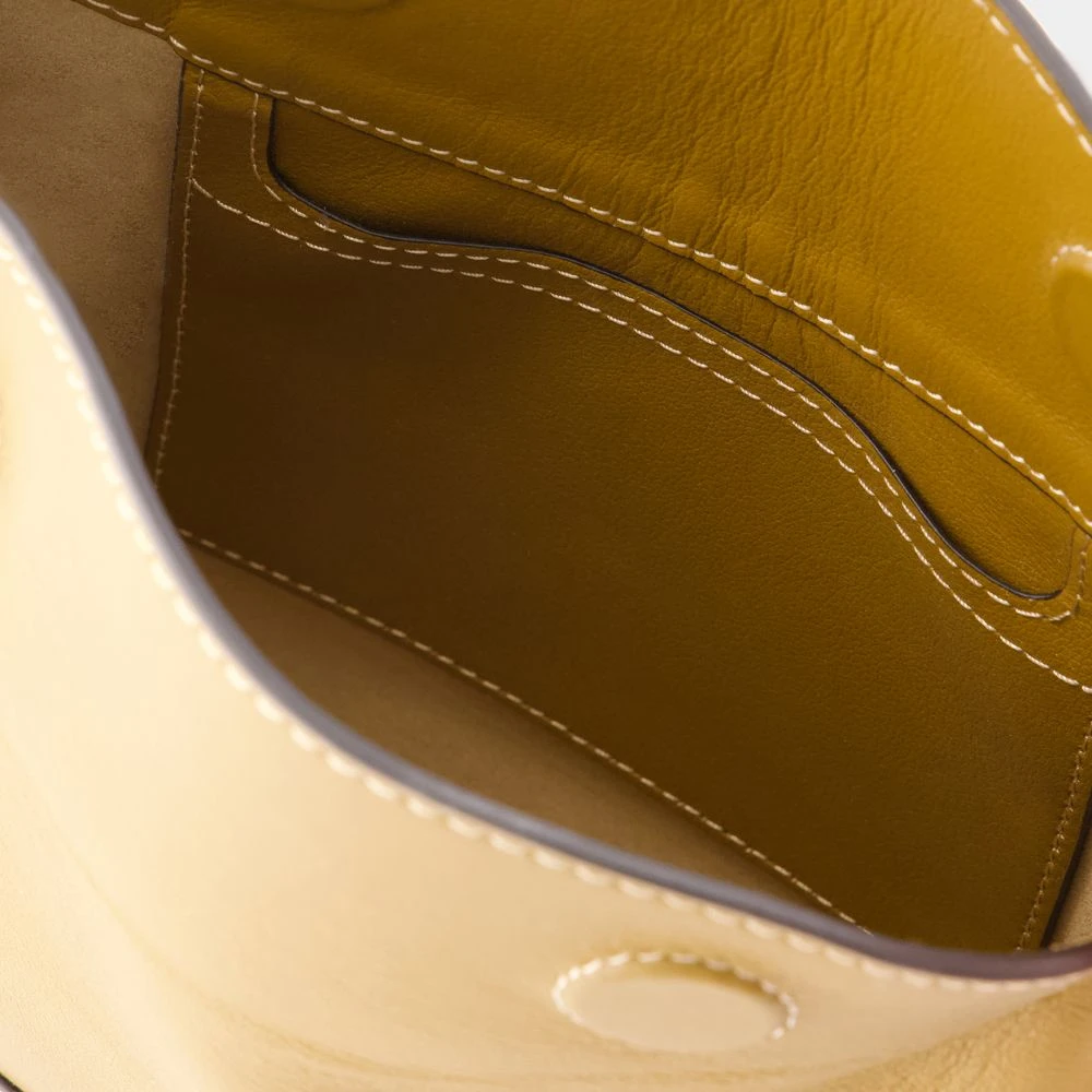 Vanessa Bruno Bruin Leren Crossbody Tas met Magnetische Sluiting Brown Dames