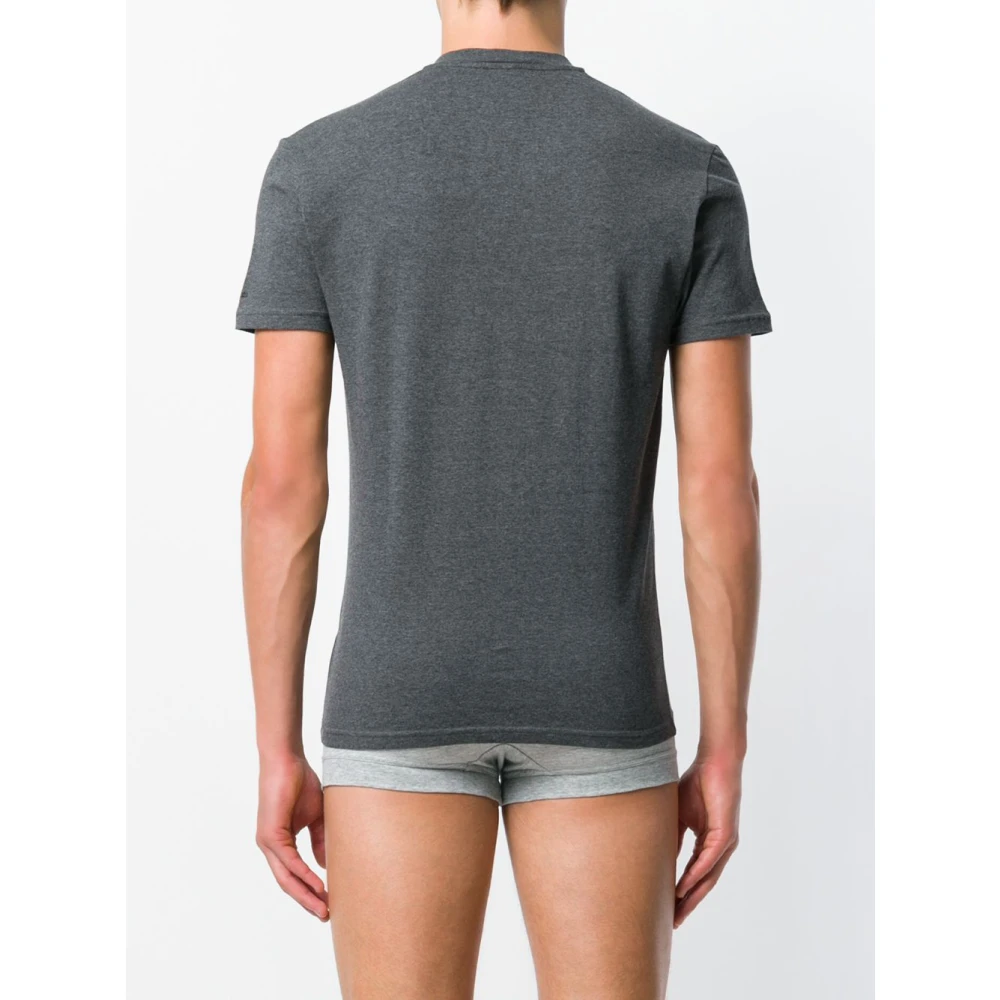 Dsquared2 Grijze T-shirts en Polo's Katoenmix Gray Heren