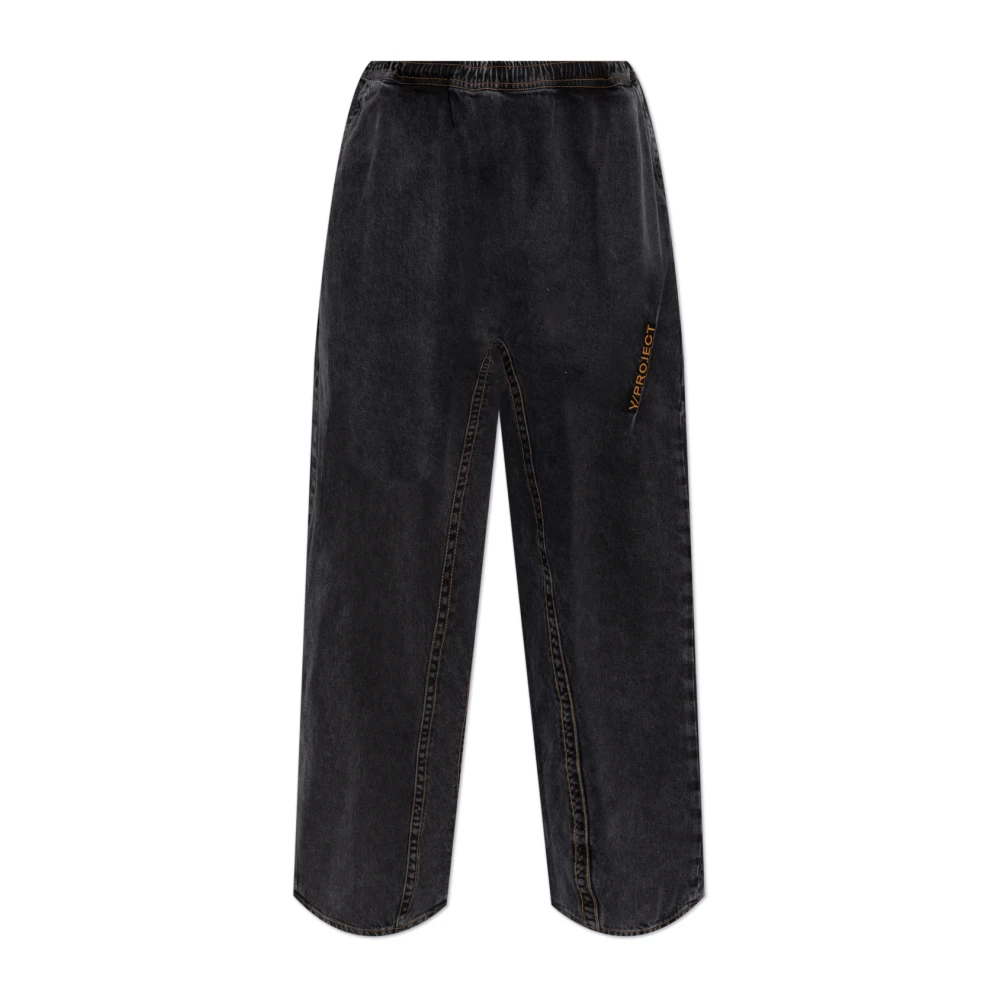 Y Project Drop-crotch jeans Black Heren