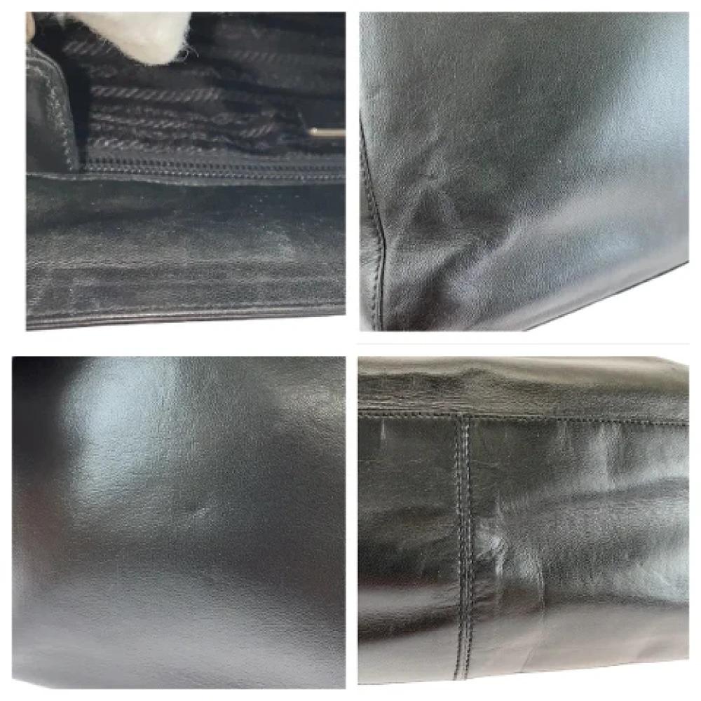 Prada Vintage Pre-owned Plastic prada-bags Black Dames