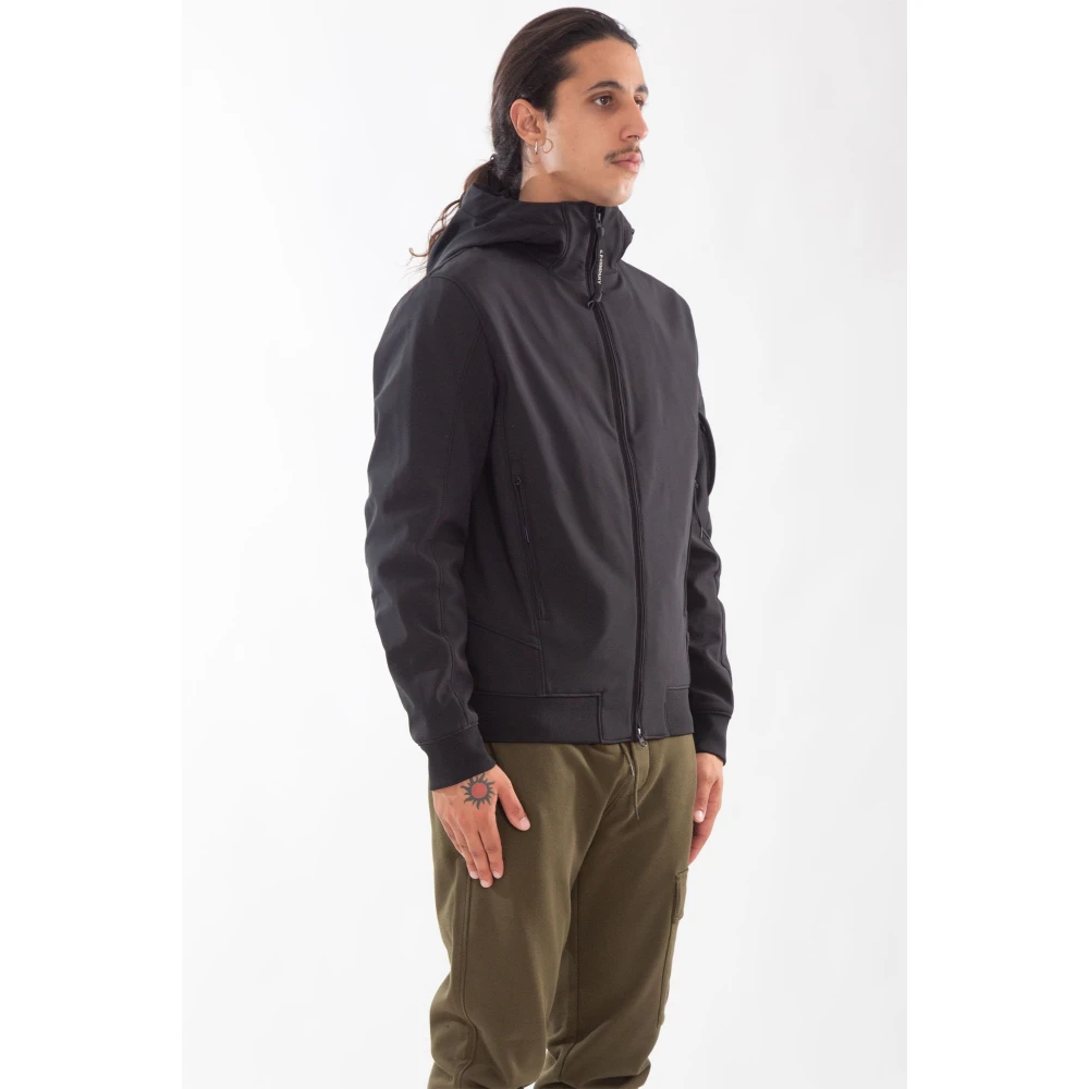 C.P. Company Shell-R Hooded Jacket in 999 Black Heren