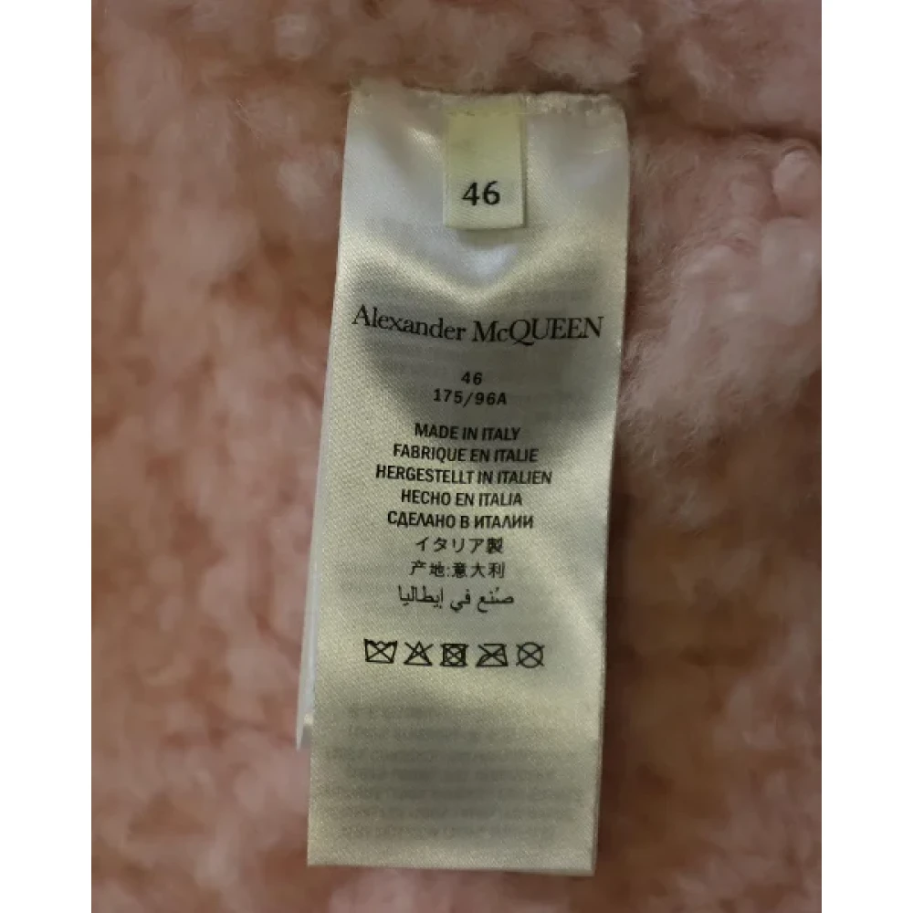 Alexander McQueen Pre-owned Leather outerwear Pink Dames