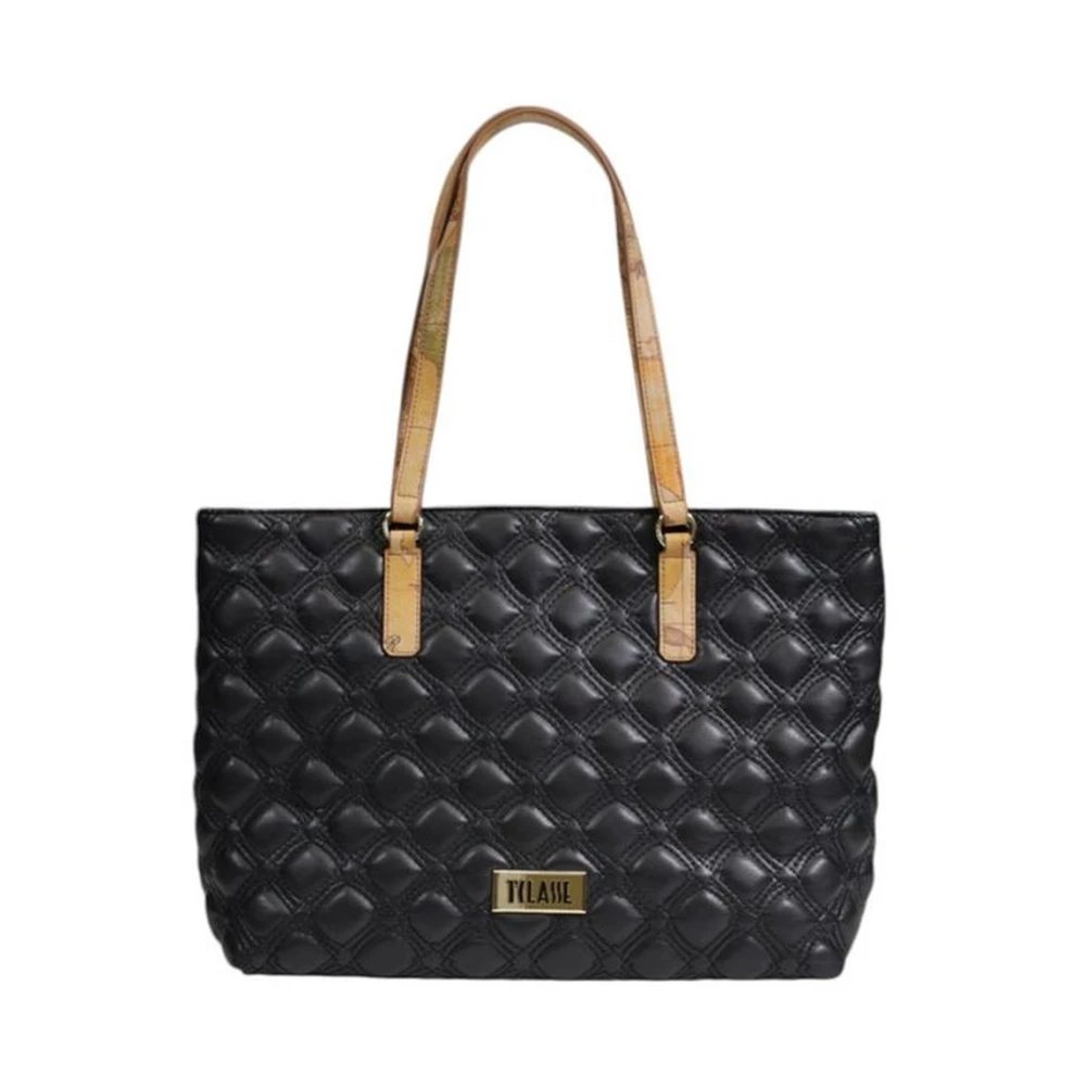 Alviero Martini 1a Classe Polyethyleen Handtas met Polyurethaan Samenstelling Black Dames