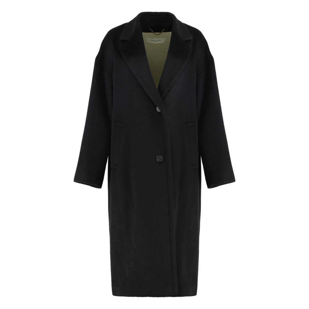 Golden Goose Women's Black Wool And Mohair Coat - Single-Breasted Coats - M - Coats