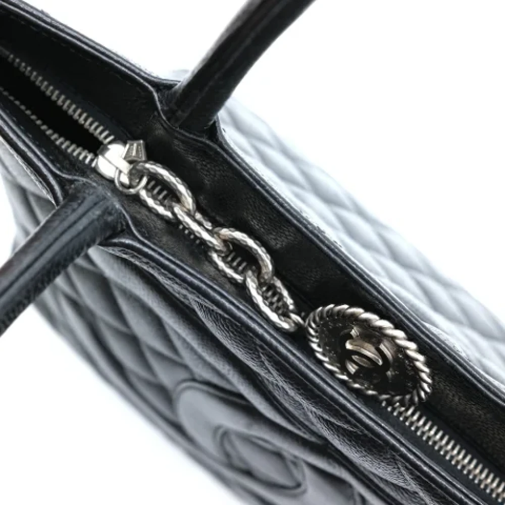 Chanel Vintage Pre-owned Leather handbags Black Dames