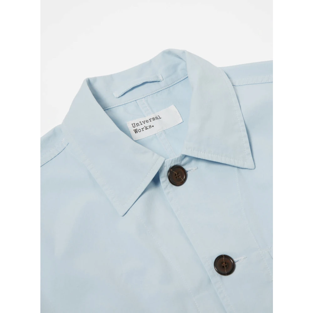 Universal Works Canvas Utility Jacket Blue Heren