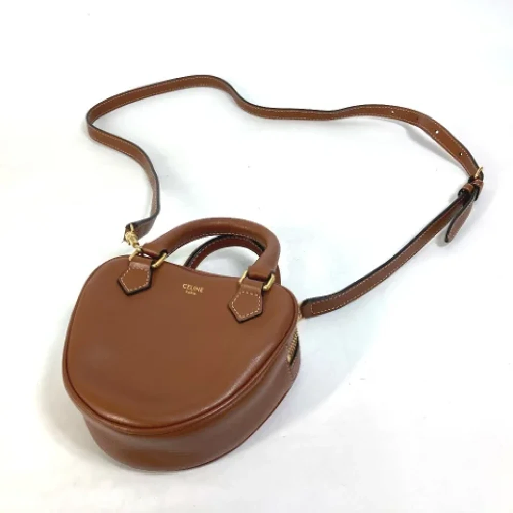 Celine Vintage Pre-owned Leather shoulder-bags Brown Dames