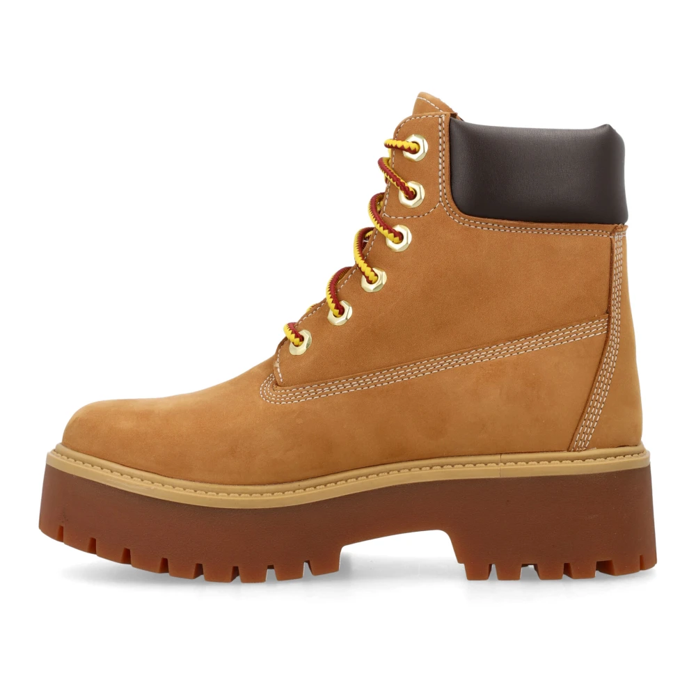 Timberland Honey Gesloten Enkellaarzen met Platform Brown Dames