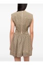 robe-courte-beige-a-pois