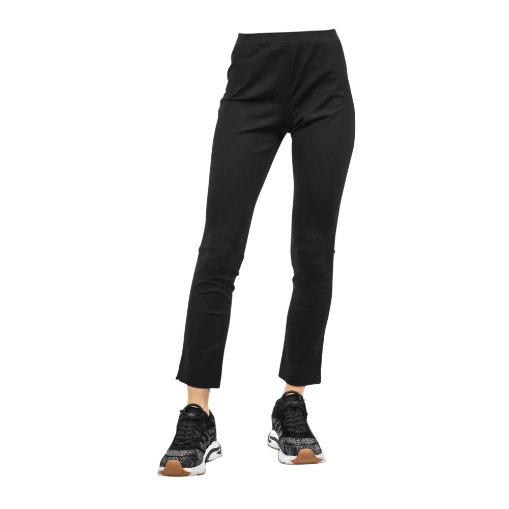Liviana Conti Zwarte Leggings van Technische Stof Black Dames
