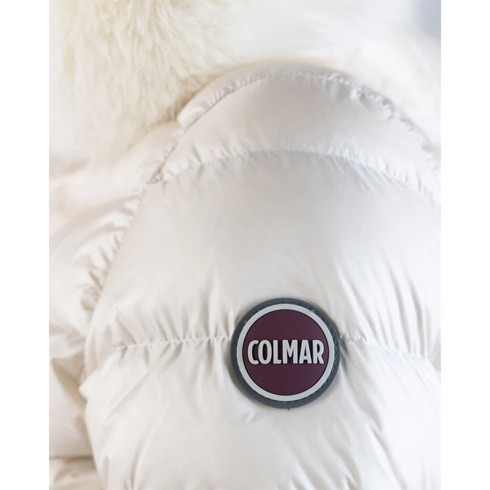 Colmar Witte Winter Rits Hoodie Jas White Dames