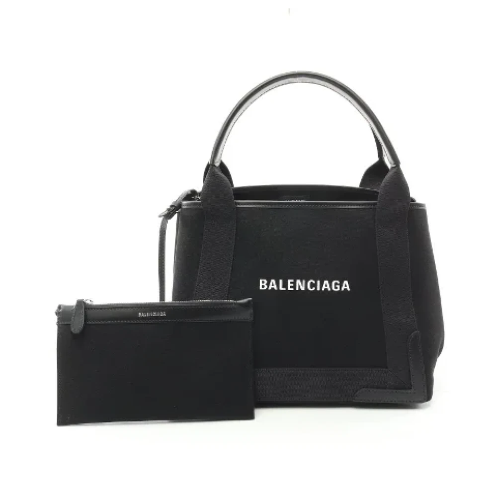 Balenciaga Vintage Pre-owned Canvas balenciaga-bags Black Dames