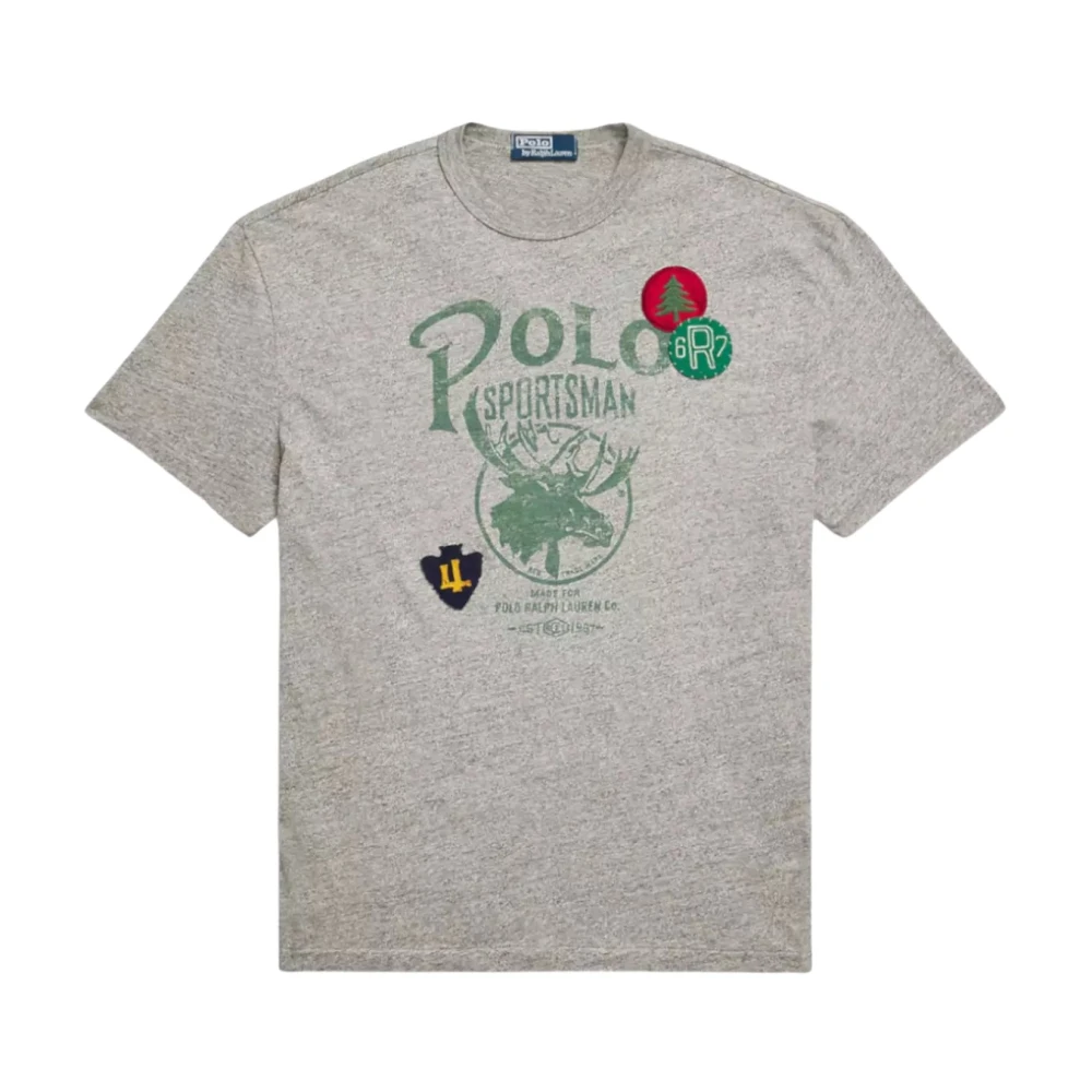 Ralph Lauren Katoenen T-shirt met Print Gray Heren