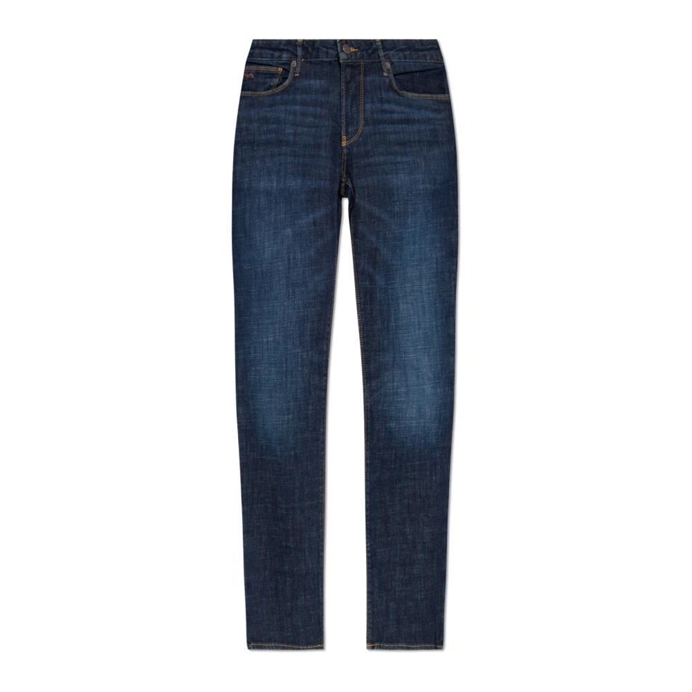 Emporio Armani Men's Blue J06 Slim Fit Jeans - Skinny Fit Jeans - W40 - Jeans