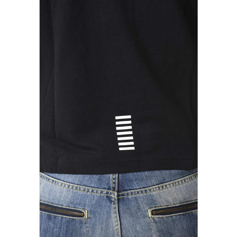 Emporio Armani EA7 Klassieke Polo Shirt voor Mannen Black Heren