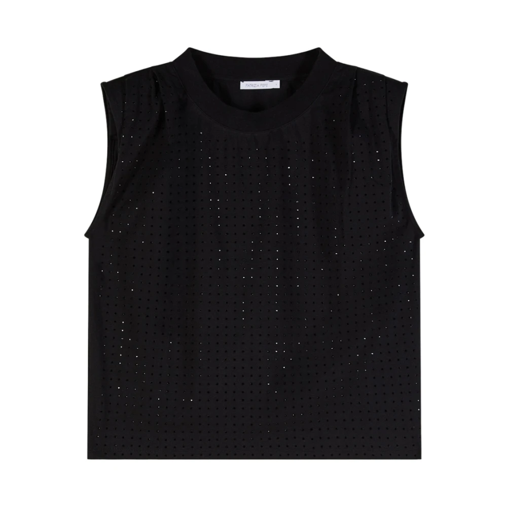 Patrizia Pepe Donna Nero Top, Xs, New,