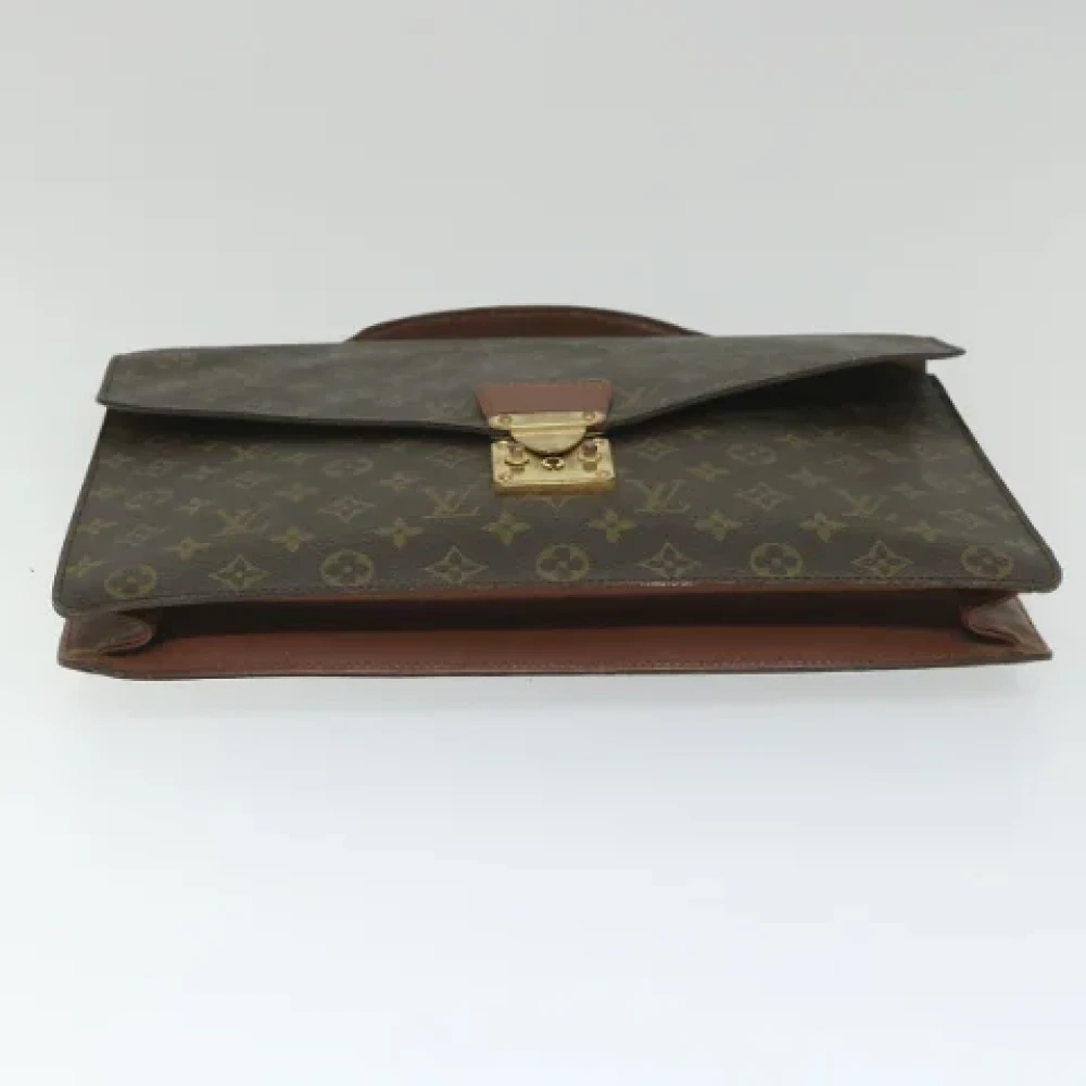Louis Vuitton Vintage Pre-owned Canvas briefcases Brown Dames