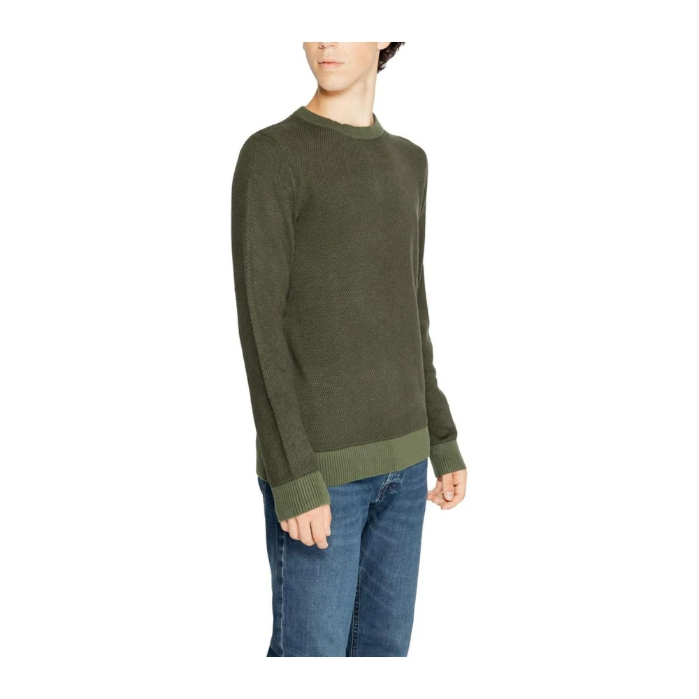 jack & jones Katoenmix Trui Heren Gebreide kleding Green Heren