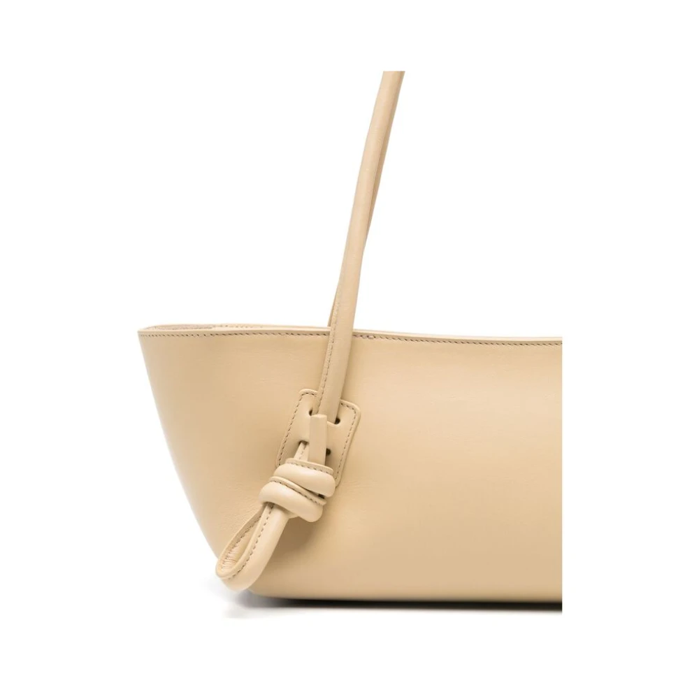 Hereu Beige Top Zip Handtas Beige Dames