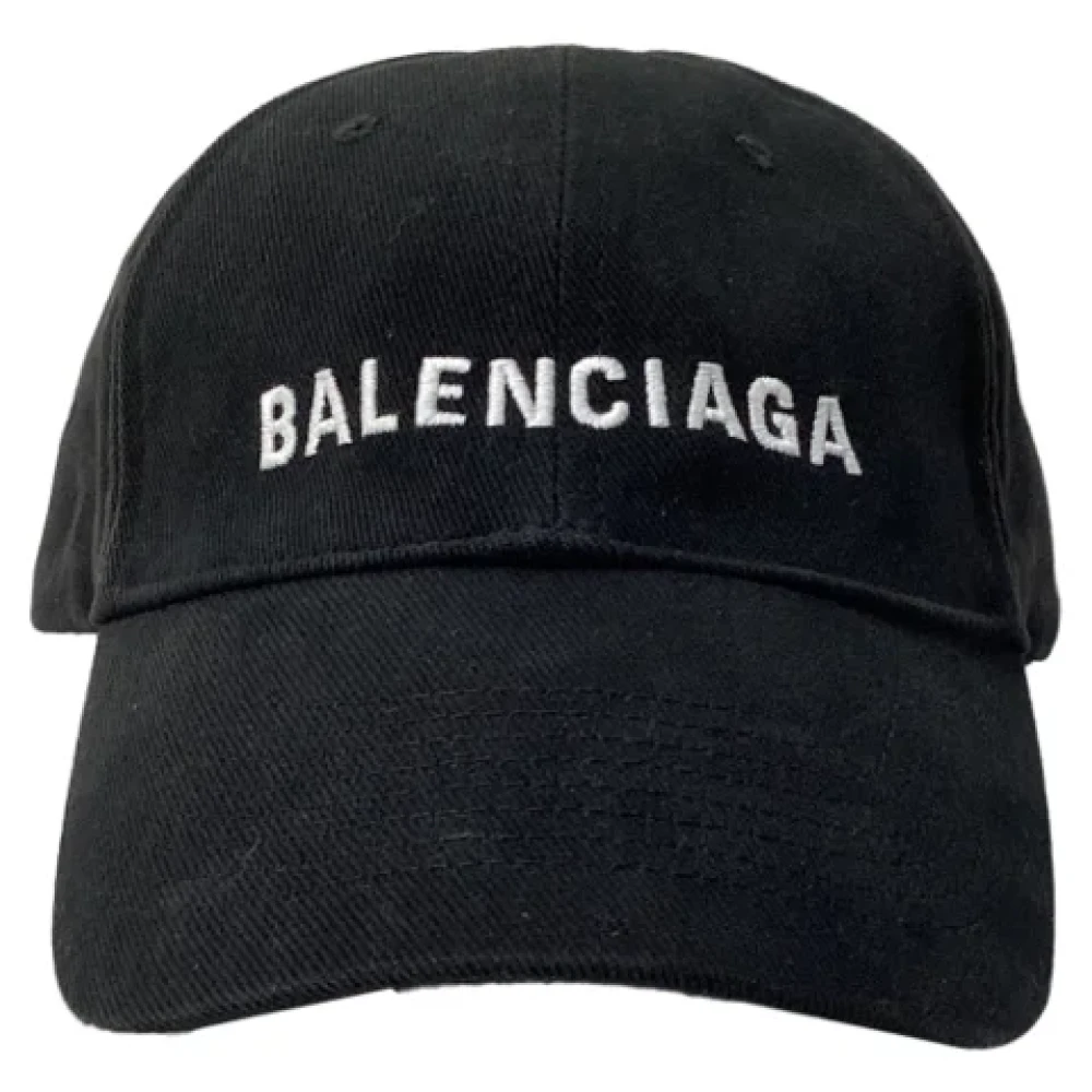 Balenciaga Vintage Pre-owned Cotton hats Black Heren