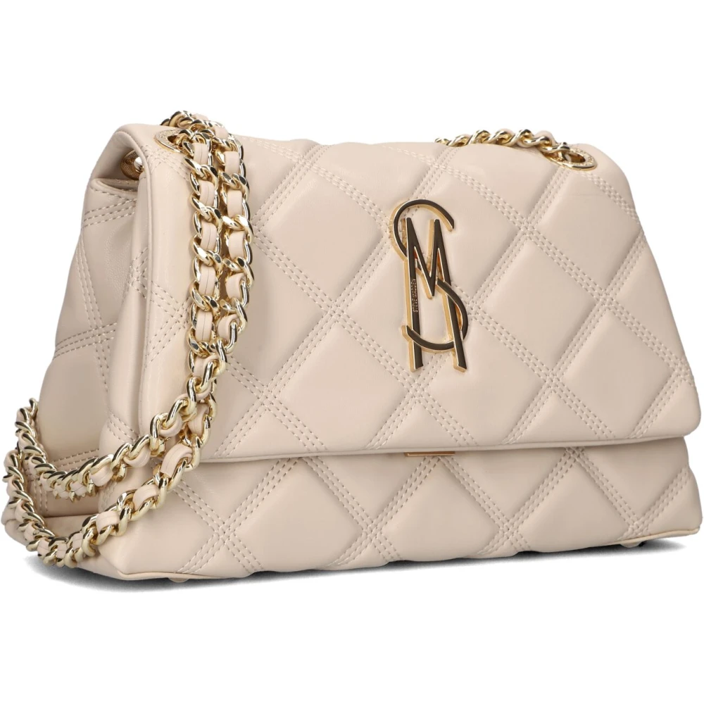 Steve Madden Beige Leren Schoudertas Bvolturi Beige Dames