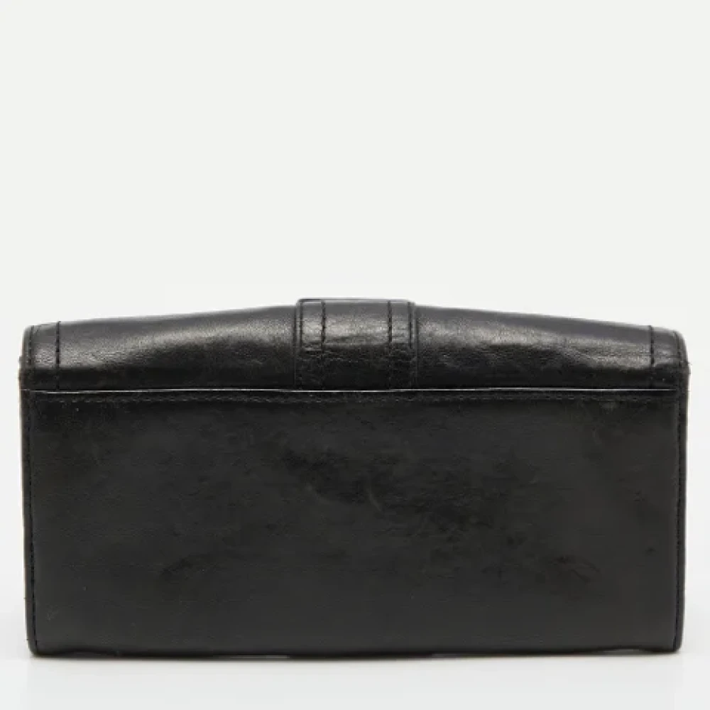 Givenchy Pre-owned Leather wallets Green Dames