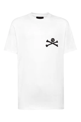 Jersey T-Shirt Rund Hals Skelett