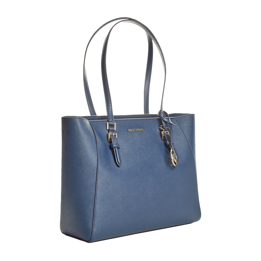 Michael Kors Omkeerbare leren tas Blue Dames
