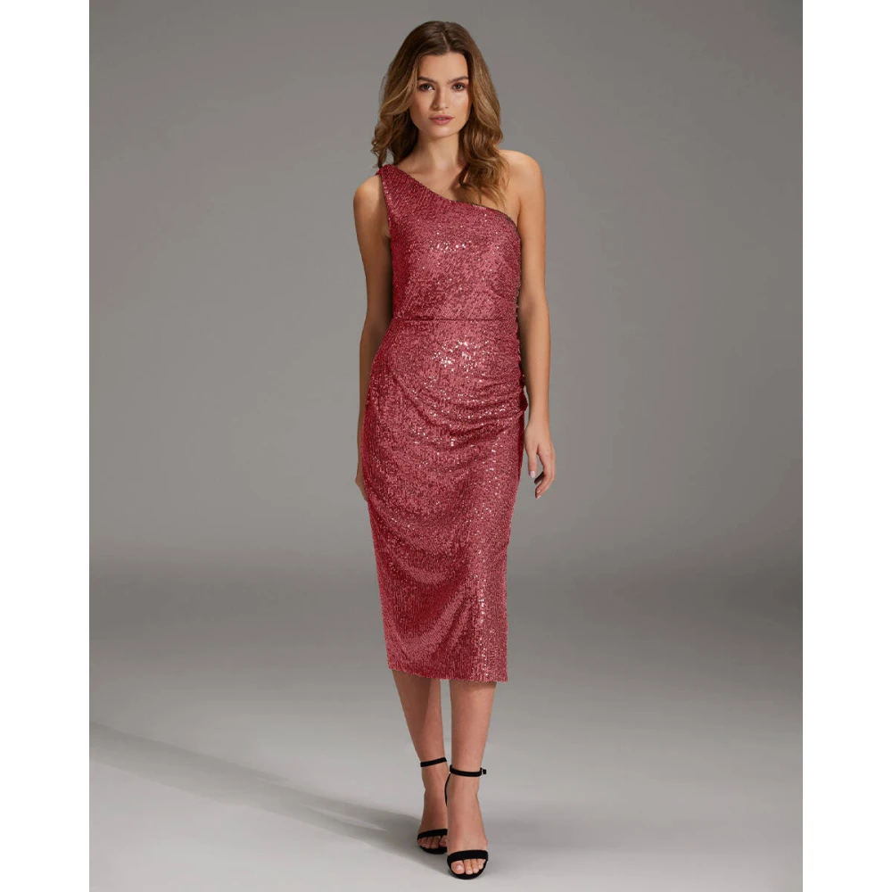 Swing One-Shoulder Avondjurk Red Dames