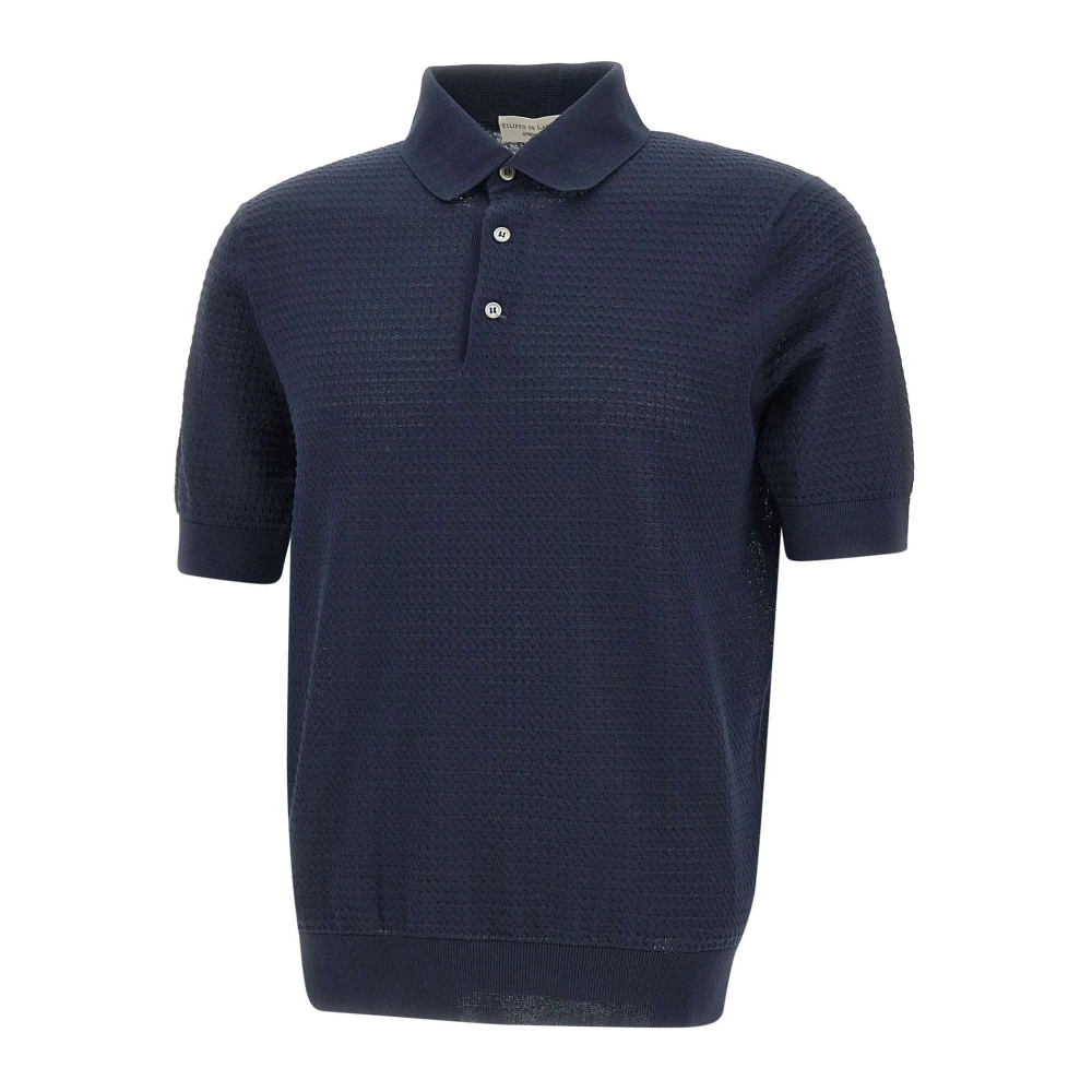 Filippo De Laurentiis Polo Shirts Blue Heren