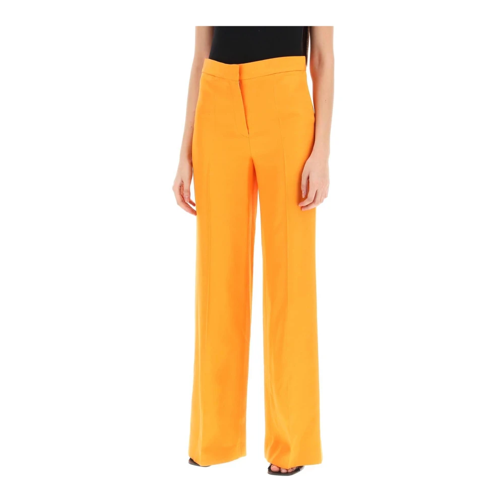 Stella Mccartney Wide Trousers Orange Dames