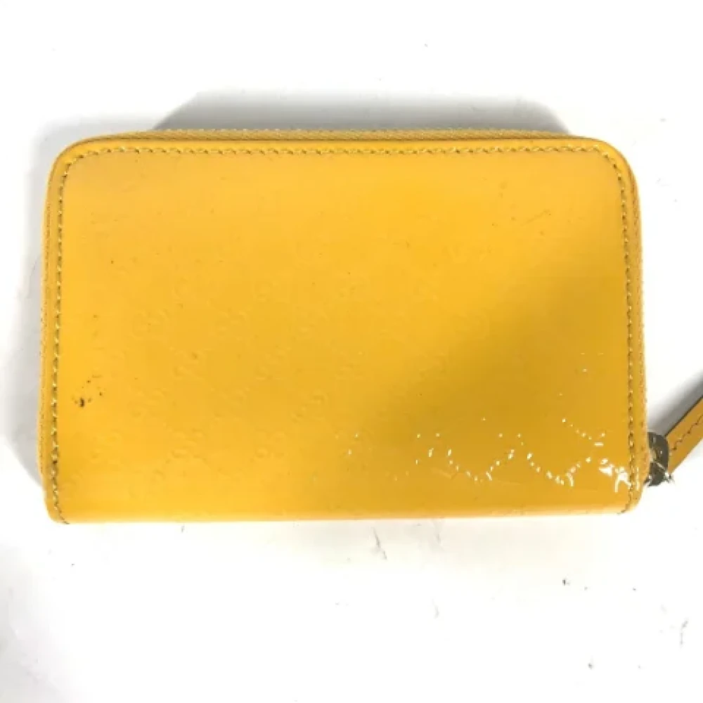 Gucci Vintage Pre-owned Leather wallets Yellow Dames