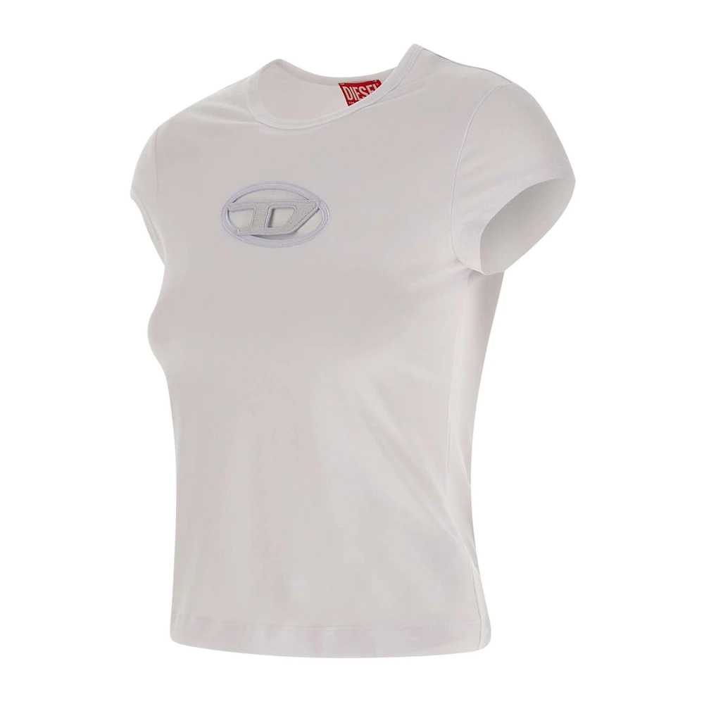 Diesel Witte T-Angie Dames T-Shirt White Dames