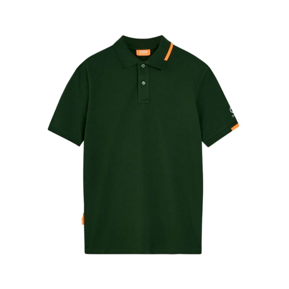 Suns Federico Tag Polo Shirt Green Heren