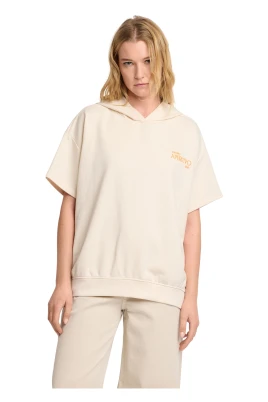 T-shirt med huva
