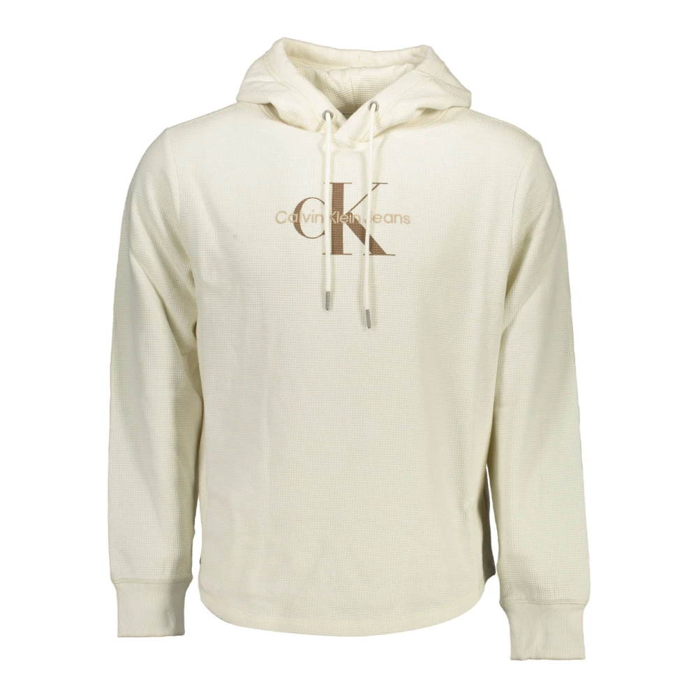 Calvin Klein - Kapuzenpullover Weiß Bestickt Druck - Sweatshirts & Hoodies - Herren - Weiß - Xl - Bild 5