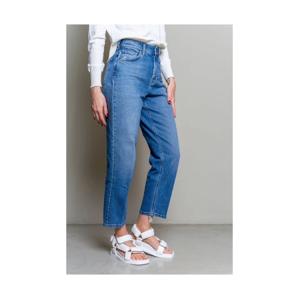 Don The Fuller Hoge taille blauwe denim jeans Blue Dames